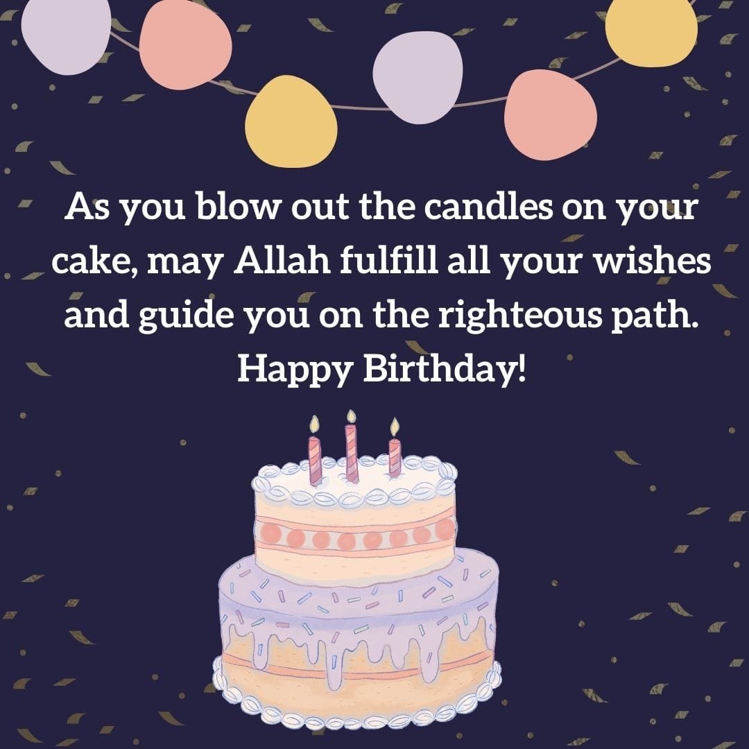Islamic Birthday Wishes for Sister